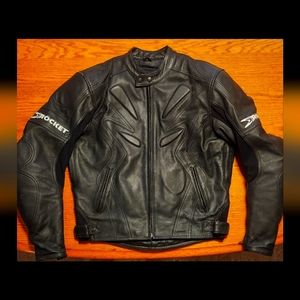 Joe Rocket Motorcycle Jacket Zipper On Right Hand Side Mens